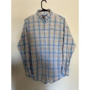 Vineyard Vines‎ Men Slim Fit Whale Shirt Long Sleeve Button Up Plaid XL